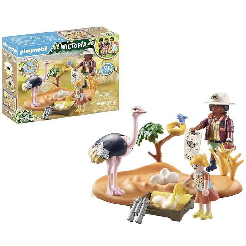 Besuch bei Papa Strauß im PLAYMOBIL Wiltopia, Tierschutz-Spielset für Kinder. #PLAYMOBIL #Wiltopia #Spielzeug #Angebot #Deutschland #Geschenk #Rabatt - Jetzt bei Amazon kaufen!