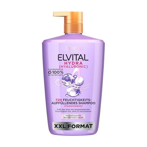 LOreal Paris Elvital Hydra Hyaluronic Shampoo für glänzendes Haar bietet Feuchtigkeitsboost und Schutz. Langanhaltende Pflege mit Hyaluron, 1000ml. #LOrealParis #Hydratation #Haarpflege #Glanz #Weihnachten #Geschenk #Preisfehler - Jetzt bei Amazon kaufen!