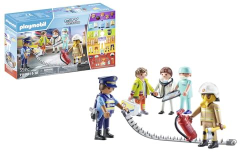 PLAYMOBIL My Figures 71400 Rescue Set mit 5 Spielfiguren und über 1000 Kombinationsmöglichkeiten. Enthält Zubehör wie Feuerlöscher, Erste-Hilfe-Koffer und Pistole. #PLAYMOBIL #CityAction #Spielzeug #Feuerwehr #Weihnachten #Geschenk #Rabatt - Jetzt bei Amazon kaufen!