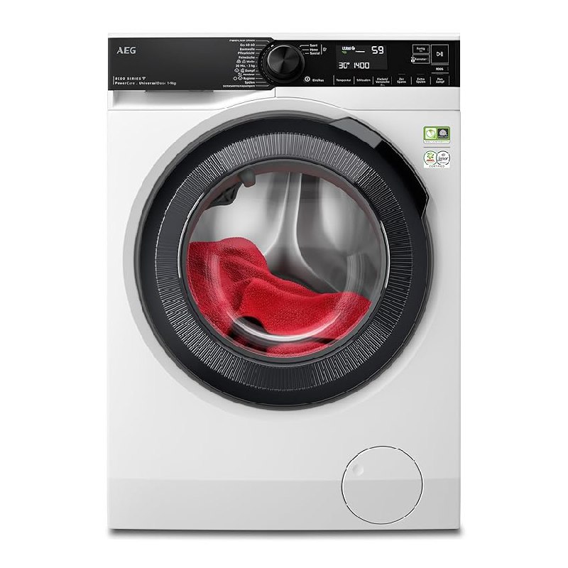 AEG LR8E75490 WiFi Waschmaschine der Serie 8000 mit PowerCare und UniversalDose Schublade. Effiziente Reinigung und einfache Bedienung. #AEG #Waschmaschine #PowerCare #smartwashing #Weihnachten #Geschenk #Preisfehler - Jetzt bei Amazon kaufen!