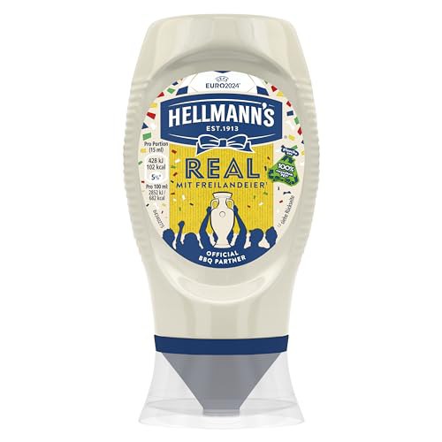 Hellmanns REAL Salatmayo 8x250ml, leckere Salatmayonnaise mit Freilandeiern. #Hellmanns #Salatmayo #Freilandei #genießen #Weihnachten #Geschenk #Schnäppchen - Jetzt bei Amazon kaufen!