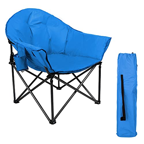 Faltbarer Campingstuhl XXL für bis zu 150kg in Blau. Breiter Klappstuhl ideal für Indoor und Outdoor. #HighPoint #Campingstuhl #Campingsessel #OutdoorGear #Weihnachten #Geschenk #Coupon - Jetzt bei Amazon kaufen!