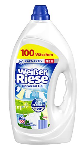 Weißer Riese Universal Gel 100 Waschladungen - Vollwaschmittel für strahlend saubere Wäsche. #WeißerRiese #Vollwaschmittel #Waschgel #Sparabo #Weihnachten #Geschenk #Rabatt - Jetzt bei Amazon kaufen!