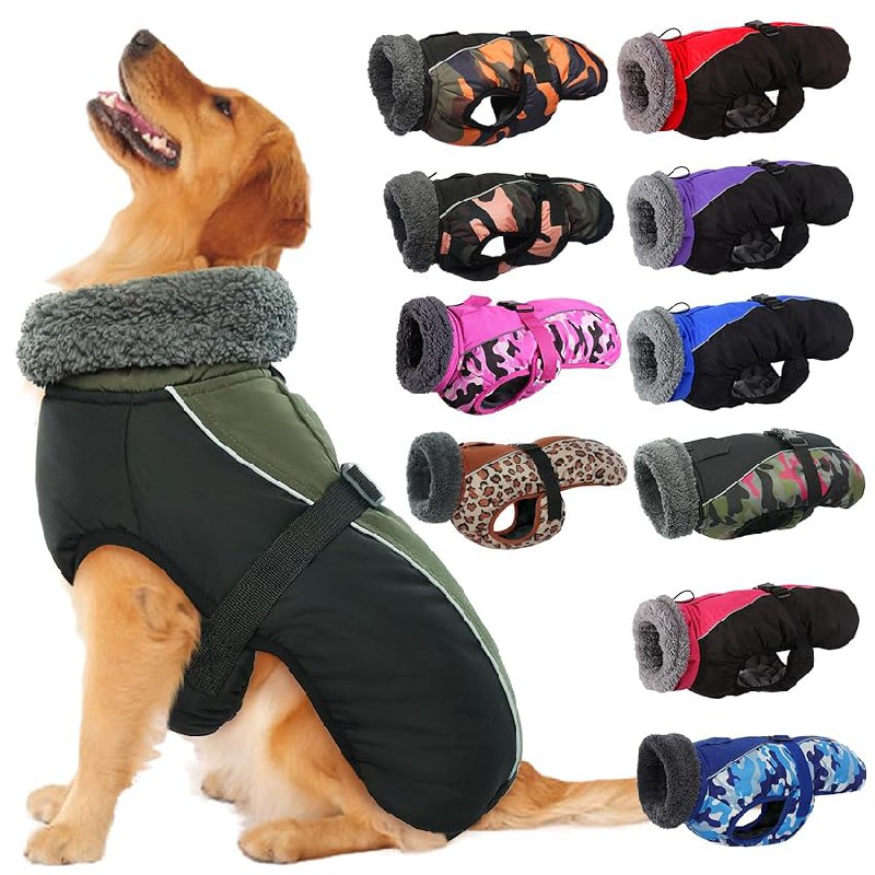 Hundemantel Winter, Fleece Rollkragen Hundejacke, wasserdicht, 15% sparen. Idealer Schutz vor Kälte im Winter. #IECOii #Hundemantel #Winterjacken #Haustiere #Weihnachten #Geschenk #Schnäppchen - Jetzt bei Amazon kaufen!