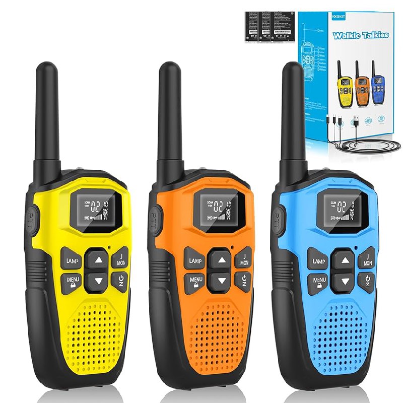 3er Set NXGKET Walkie Talkie, aufladbar, für Erwachsene und Kinder, große Reichweite #NXGKET #WalkieTalkie #Funkgeräte #Outdoor #Deutschland #Geschenk #Deals - Jetzt bei Amazon kaufen!