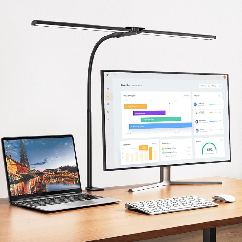 LED Schreibtischlampe mit Dimmfunktion und Klemme für das Homeoffice. Helles Licht und flexibel einstellbar. #LEDlampe #Homeoffice #Arbeitsplatz #Deal #Deutschland #Geschenk #Rabatt - Jetzt bei Amazon kaufen!