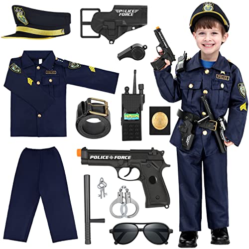 INNOCHEER Polizei Kostum Kinder für Halloween & Karneval, Größe Large (8-10 Jahr) mit Zubehör. #INNOCHEER #PolizeiKostüm #Kinder #Halloween #Weihnachten #Geschenk #Preisfehler - Jetzt bei Amazon kaufen!