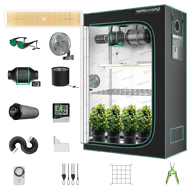 Hochwertiges Growzelt-Set von MARS HYDRO mit TSL2000 LED Grow Light für optimale Pflanzenaufzucht. #MARSHYDRO #Growzelt #LEDGrowLight #Gartenliebe #Deutschland #Geschenk #Angebot - Jetzt bei Amazon kaufen!