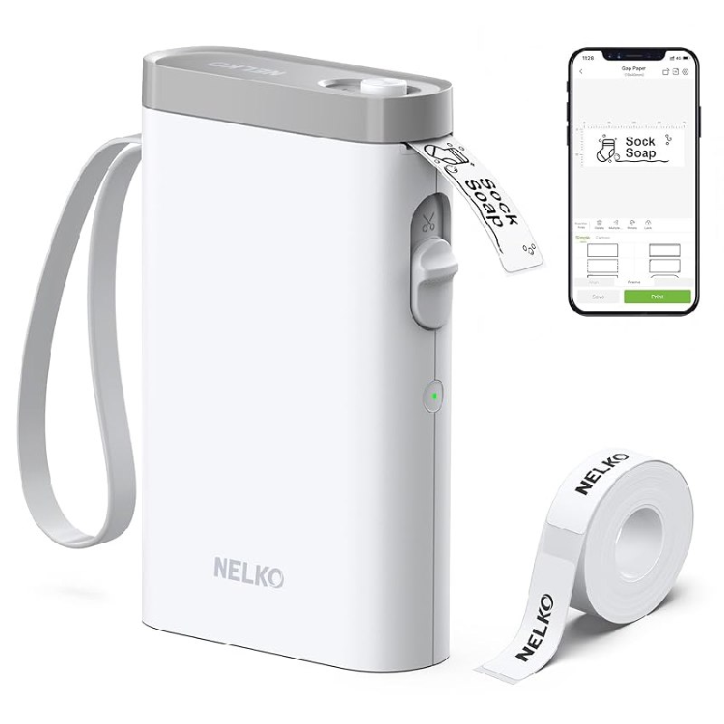 Kompakter Nelko Etikettendrucker mit Bluetooth-Funktion und selbstklebenden Etiketten für unterwegs. Ideal zur einfachen Beschriftung. #Nelko #Etikettendrucker #Beschriftungsgerät #Rabatt #Weihnachten #Geschenk #Preisfehler - Jetzt bei Amazon kaufen!