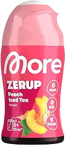 MORE Zerup, Peach Iced Tea, zuckerfreier Sirup mit echten Fruchtextrakten, 65 ml, vegan. Zero Kalorien, made in Germany. #MORE #Zerup #PeachIcedTea #Erfrischung #Deutschland #Geschenk #Deals - Jetzt bei Amazon kaufen!