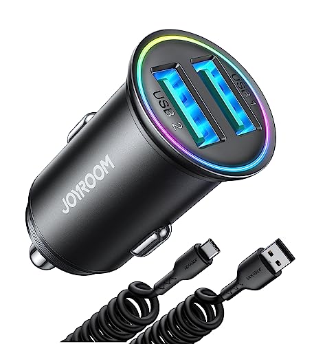 JOYROOM Zigarettenanzünder USB Adapter, 4.8A Mini Metal Auto. Lade deine Geräte unterwegs bequem auf. #JOYROOM #Autozubehör #USBAdapter #Sparangebot #Weihnachten #Geschenk #Coupon - Jetzt bei Amazon kaufen!