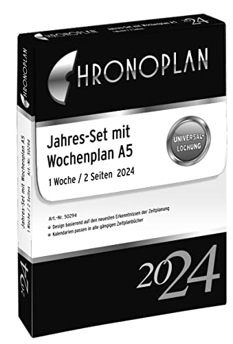 Chronoplan 50204 Kalendereinlage 2024 Jahres-Set A5 148x210mm, Ersatzkalendarium mit detaillierter Tagesplanung. #Chronoplan #Kalendereinlage #Terminplaner #Effizienz #Weihnachten #Geschenk #Preisfehler - Jetzt bei Amazon kaufen!