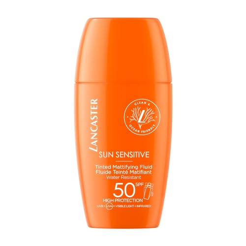 Lancaster Sun Sensitive Tinted Mattifying Fluid mit SPF 50 schützt die Haut und mattiert sie zugleich. Ideal für sensible Haut. #Lancaster #Sonnenpflege #Tönungsfluid #Sonnenschutz #Weihnachten #Geschenk #Coupon - Jetzt bei Amazon kaufen!