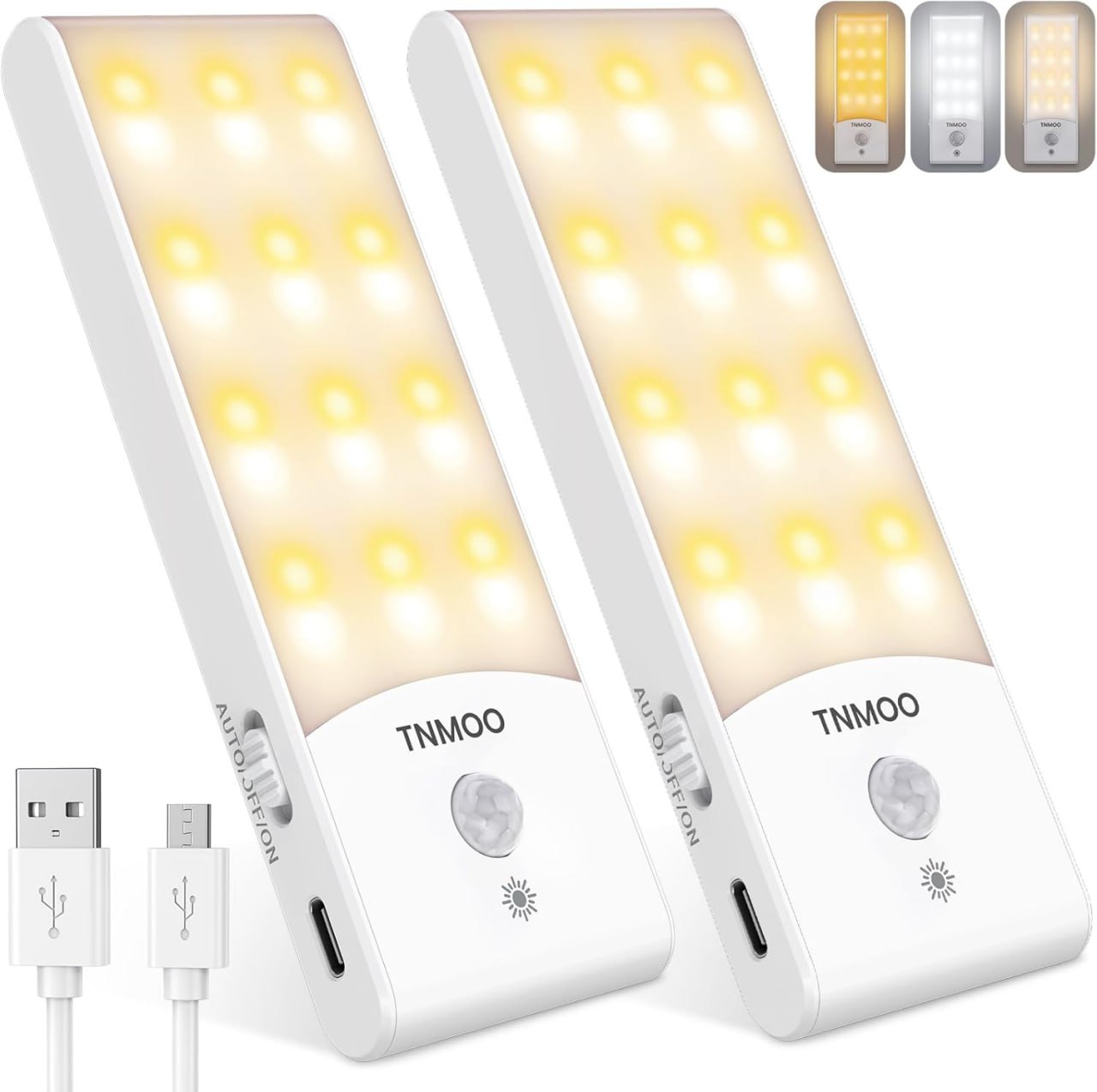 TNMOO LED Nachtlicht mit Bewegungsmelder, aufladbar, 3 Modi, dimmbar, ideal für Badezimmer, Gang und Garage. #TNMOO #Nachtlicht #LED #Beleuchtung #Weihnachten #Geschenk #Schnäppchen - Jetzt bei Amazon kaufen!