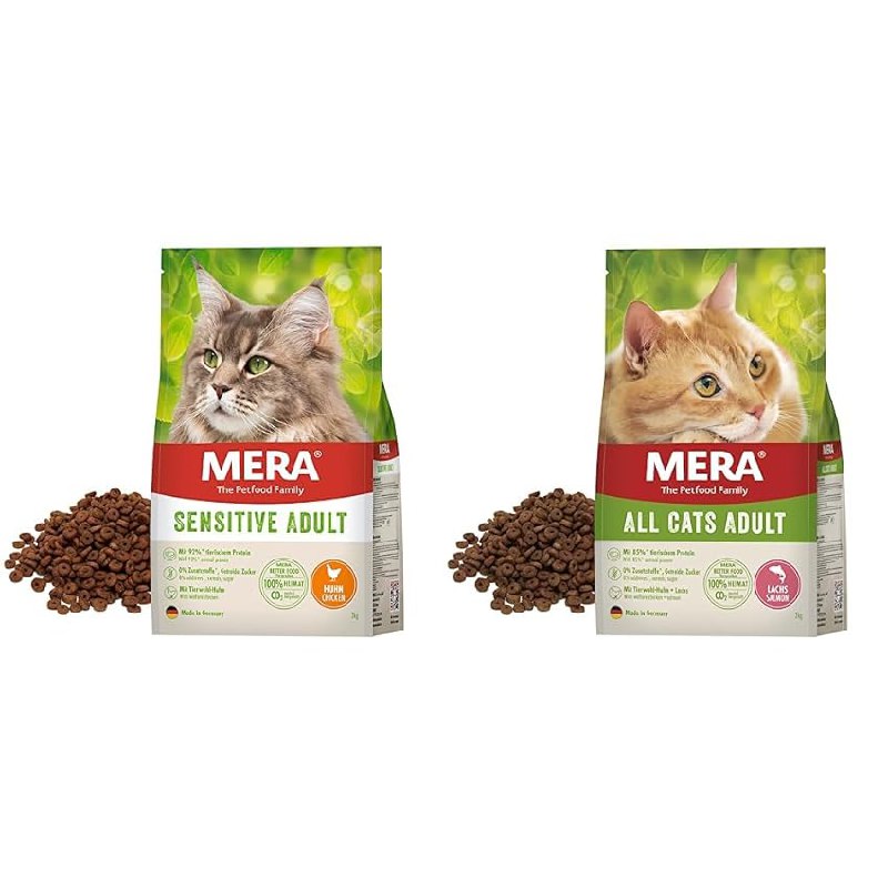 MERA Cats Sensitive Adult Huhn - Trockenfutter für sensible Katzen. Mit Lachs. Hochwertige Nahrung für erwachsene Katzen. #MERA #Katzenfutter #sensibel #Angebote #Weihnachten #Geschenk #Angebot - Jetzt bei Amazon kaufen!