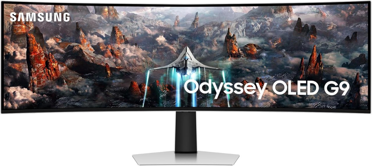 Samsung Odyssey OLED G93SC Curved Gaming Monitor mit 49 Zoll und OLED-Panel. Hohe Bildqualität mit 5.120 x 1.440 Pixeln und 240 Hz. #Samsung #CurvedMonitor #GamingTech #InnovativeTechnologie #Deutschland #Geschenk #Angebot - Jetzt bei Amazon kaufen!