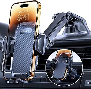 Miracase Auto Handyhalterung mit verbessertem Saugnapf und Metall-Doppelhaken. Passt für alle Smartphones. #Miracase #Handyhalterung #KFZ #Sicherheit #Weihnachten #Geschenk #Angebot - Jetzt bei Amazon kaufen!