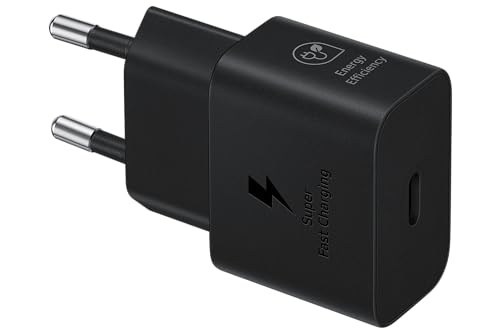 Samsung Schnellladeadapter - effizientes USB-C Ladegerät mit 25 Watt Leistung in Schwarz. Perfekt für schnelles Aufladen. #Samsung #Schnellladen #USBCLadegerät #Technik #Weihnachten #Geschenk #Schnäppchen - Jetzt bei Amazon kaufen!