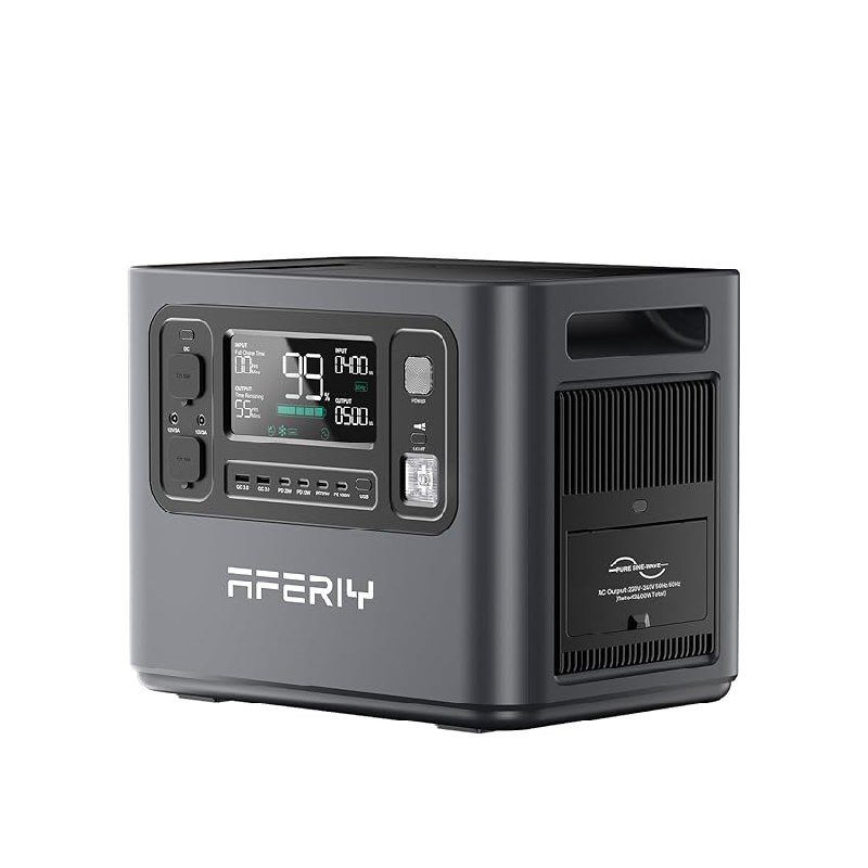 AFERIY 2400W Tragbare Powerstation für 849,00€ statt 1.289,00€. Mit 2048Wh LiFePO4 Batterie, ideal für unterwegs. #AFERIY #Powerstation #Batterie #Sale #Deutschland #Geschenk #Deals - Jetzt bei Amazon kaufen!