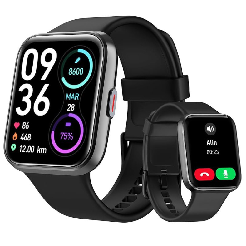 Tensky Smartwatch für Herren und Damen mit Telefonfunktion und integrierter Alexa. Ideal für Fitness mit 100 Sportmodi. #Tensky #Smartwatch #Fitnessuhr #Angebot #Weihnachten #Geschenk #Angebot - Jetzt bei Amazon kaufen!