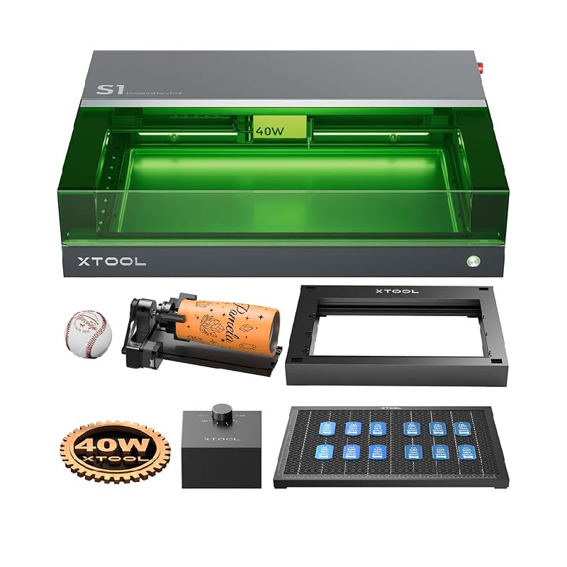 xTool S1 Laser Graviermaschine 40W Deluxe Kit bietet geschlossene Sicherheit und hochwertige Tiefengravur. #xTool #LaserGravur #DeluxeKit #Sicherheit #Deutschland #Geschenk #Rabatt - Jetzt bei Amazon kaufen!