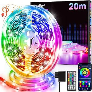 20m LED Strip mit Fernbedienung für Musik Sync und Farbwechsel. Dimmbar und RGB Licht. Nur 10,49€! #LEDStrip #Lichterkette #Fernbedienung #Sparpreis #Deutschland #Geschenk #Preisfehler - Jetzt bei Amazon kaufen!