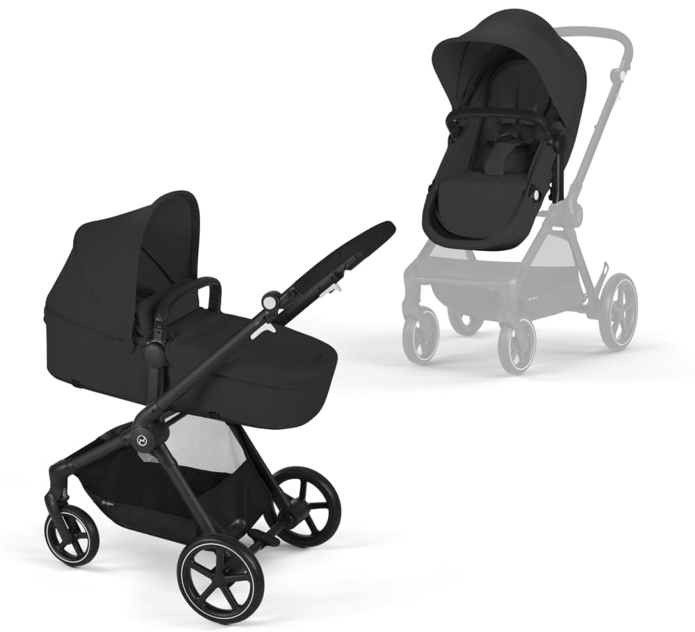 CYBEX Gold Kinderwagen EOS 2-in-1, Reisesystem, ideal ab Geburt bis 22 kg, in Moon Black. #CYBEX #Kinderwagen #Reisesystem #modern #Weihnachten #Geschenk #Angebot - Jetzt bei Amazon kaufen!