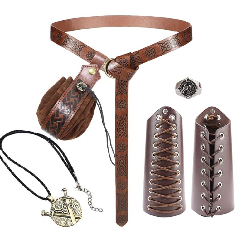 Authentisches 6-teiliges Mittelalter Accessoires Set für Damen und Herren. Perfekt für historische Kostüme. #Vercico #Mittelalter #Kostüm #Rabatt #Weihnachten #Geschenk #Angebot - Jetzt bei Amazon kaufen!