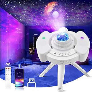 LED Sternenhimmel Projektor mit Planet Galaxy Effekt und 360° Drehung. Inklusive Bluetooth Lautsprecher und Fernbedienung. Ideal für Kinder und Erwachsene. #LEDProjektor #Sternenhimmel #Galaxy #Heimkino #Weihnachten #Geschenk #Coupon - Jetzt bei Amazon kaufen!