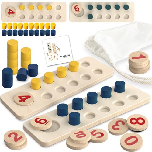 TEUVO Montessori Spielzeug für Mathematik und Zahlenlernen, Holzspielzeug für Kinder ab 2-6 Jahren. #TEUVO #Montessori #Holzspielzeug #Kinder #Deutschland #Geschenk #Rabatt - Jetzt bei Amazon kaufen!