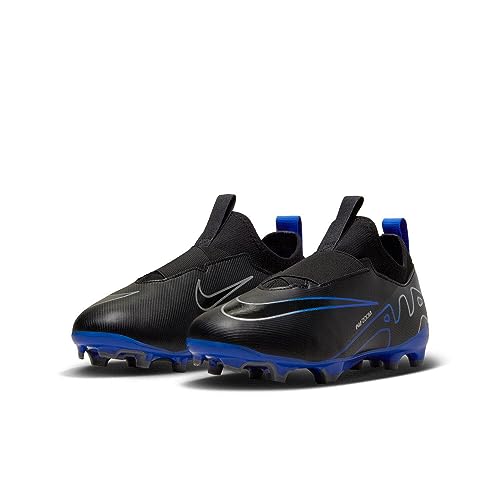 Nike Jr Zoom Vapor 15 Academy FgMg Fußballschuh für Kinder in Größe 32. Schwarz, Chrom und königliches Blau. #Nike #Fußballschuh #Kinder #Sportwaren #Weihnachten #Geschenk #Rabatt - Jetzt bei Amazon kaufen!