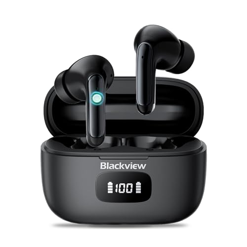 Blackview Wireless Bluetooth Kopfhörer AirBuds 8 mit ANC und ENC, 4 HD Mikrofone, 56 Stunden Wiedergabezeit, IP7, Bluetooth 5.3. #Blackview #BluetoothKopfhörer #NoiseCancellation #Musikgenuss #Weihnachten #Geschenk #Angebot - Jetzt bei Amazon kaufen!