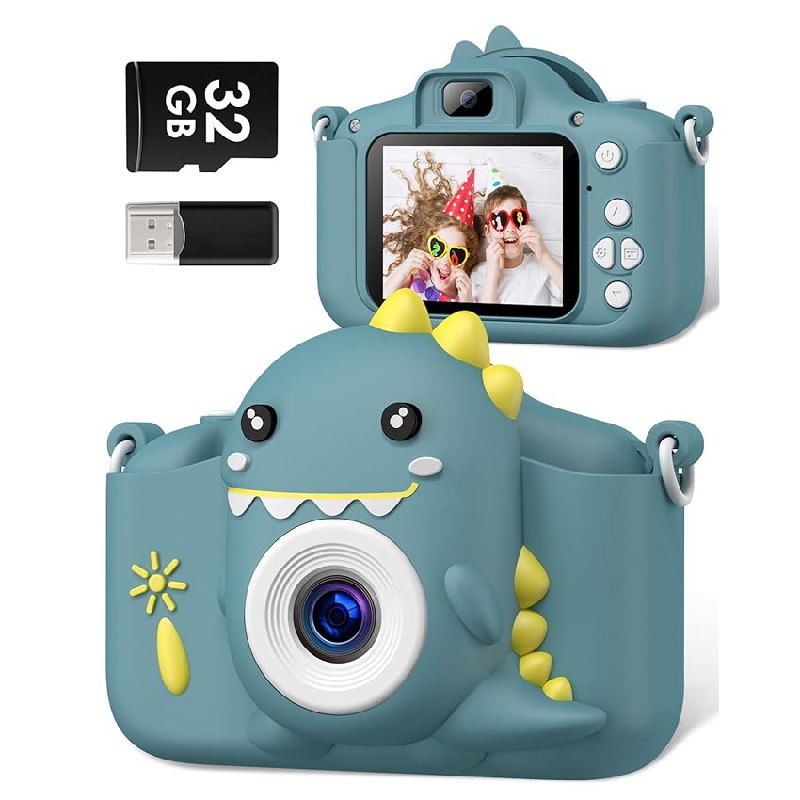 Kinderkamera von Gofunly mit 1080P, 2,0-Zoll-Bildschirm und 32GB Speicher. Ideal für kleine Fotografen. #Gofunly #Kinderkamera #Spielzeugkamera #Angebot #Deutschland #Geschenk #Rabatt - Jetzt bei Amazon kaufen!