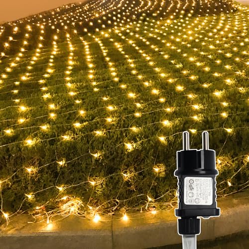 Schönes Lichternetz für den Außenbereich mit 198 LED-Lichtern in warmweiß. 8 verschiedene Modi wählbar. Ideal für die Weihnachtsdekoration im Freien. #Jopassy #Lichterkette #Weihnachtslichter #Outdoor #Weihnachten #Geschenk #Rabatt - Jetzt bei Amazon kaufen!