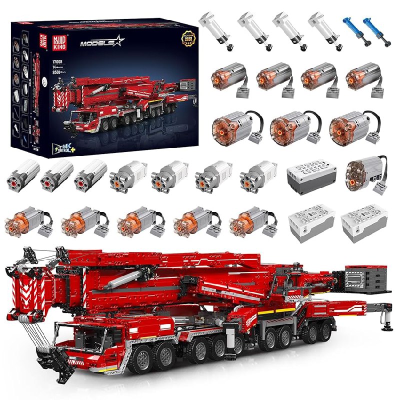 Mould King Technik Kran für Liebherr LTM 11200 Raupenkran, 8506 Teile, ferngesteuerter LKW. #MouldKing #Bauspielzeug #Ferngesteuert #Spielzeug #Weihnachten #Geschenk #Preisfehler - Jetzt bei Amazon kaufen!