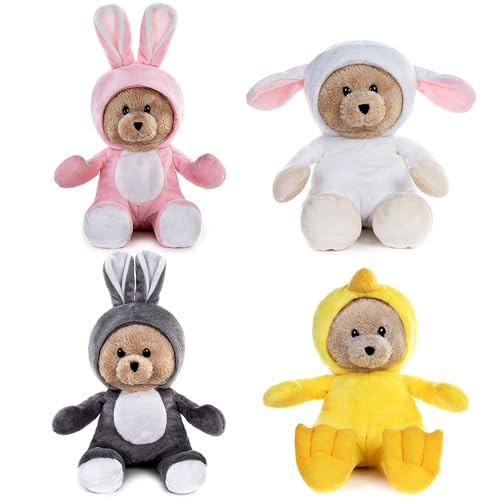 My OLi Kuscheltier Plüschtiere 18cm, Osterbären Teddybären 4er Set - Hase, Huhn, Schaf mit Flippable Hüten. #Kuscheltiere #Ostergeschenke #Babys #Teddybären #Weihnachten #Geschenk #Preisfehler - Jetzt bei Amazon kaufen!