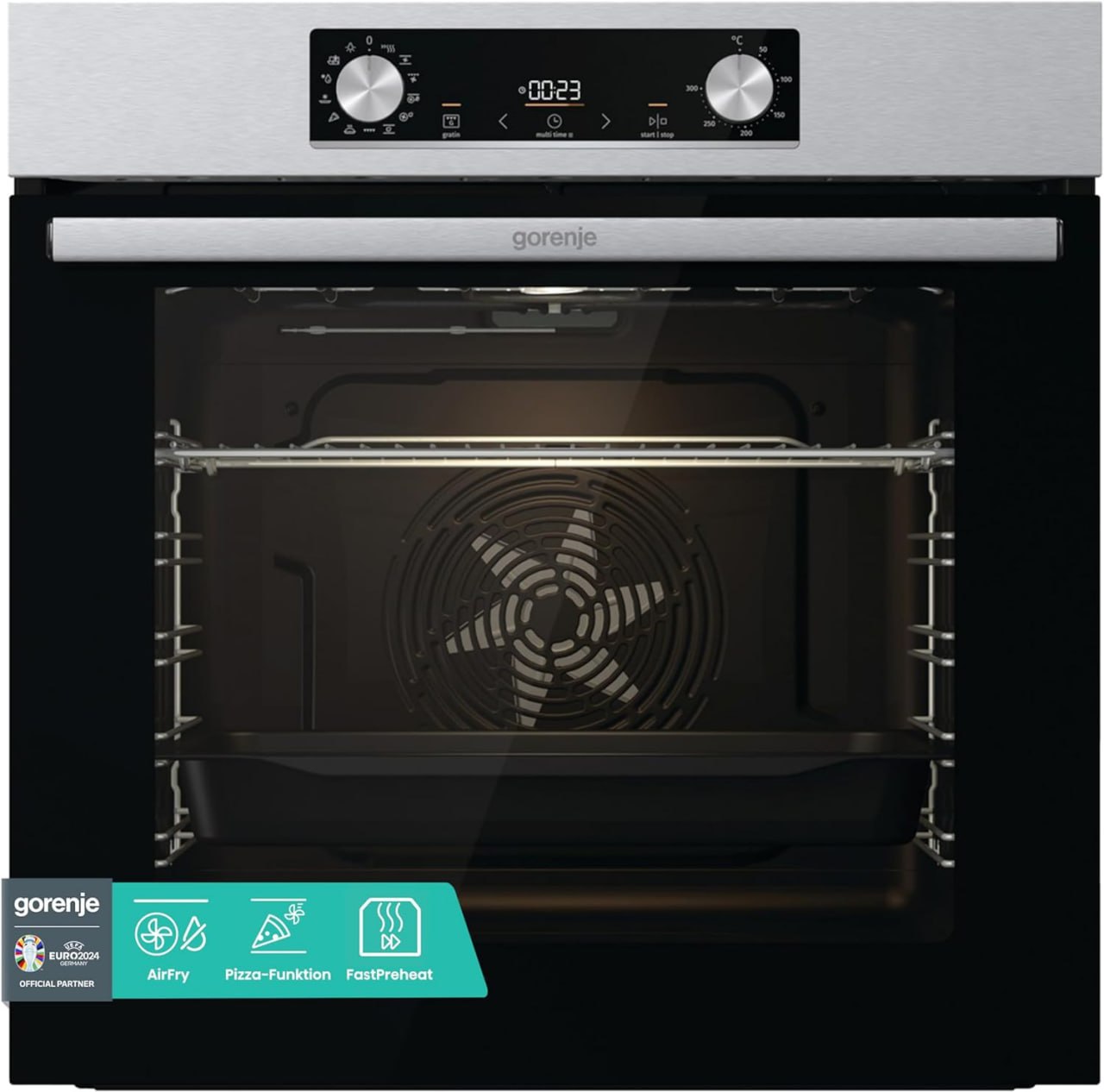 Gorenje Einbaubackofen BOP6737E02XK mit 77L, Heißluft, PyroClean, EcoClean-Email und Air Fry Funktion. Effizient und vielseitig. #Gorenje #Einbaubackofen #Küchengeräte #Effizienz #Weihnachten #Geschenk #Deals - Jetzt bei Amazon kaufen!