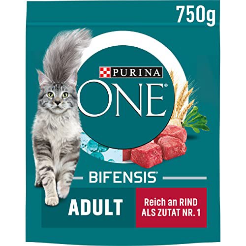 PURINA ONE BIFENSIS Adult Katzenfutter trocken, reich an Rind, 6er Pack 6 x 750g. Hochwertiges Futter für ausgewachsene Katzen.#PURINA #Katzenfutter #Trockenfutter #Haustier #Weihnachten #Geschenk #Angebot - Jetzt bei Amazon kaufen!