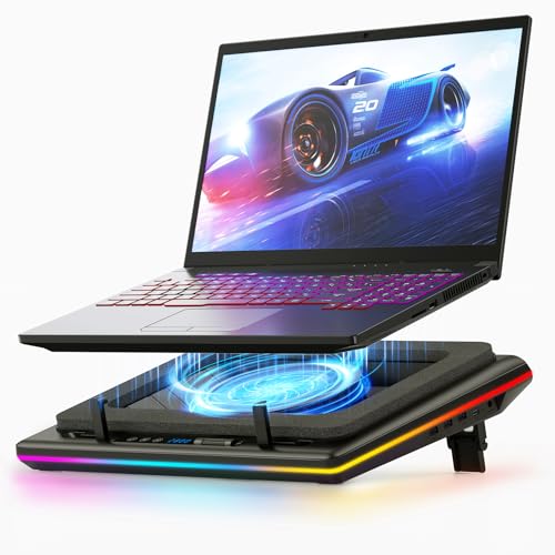 Llano 2024 RGB Gaming Laptop Kühler Kühlpad mit Touch-Bedienung und stufenloser Geschwindigkeit. 14cm extra-großer Turbo-Lüfter, Dichtungsschaum, 3-Port-USB-Hub für 15-19 Zoll Notebook. #Llano #GamingLaptop #Kühlpad #TechnikLiebe #Deutschland #Geschenk #Schnäppchen - Jetzt bei Amazon kaufen!