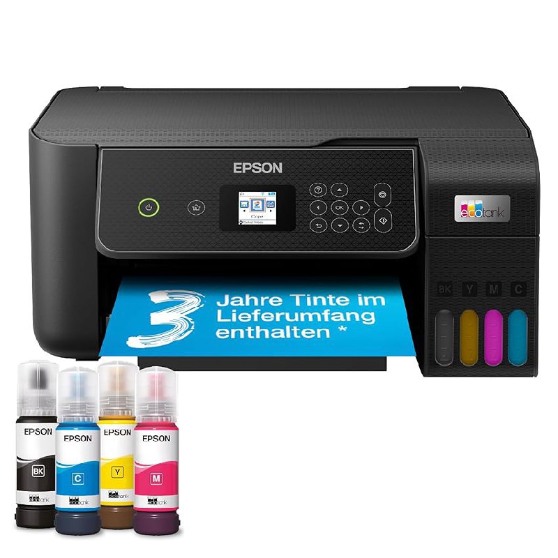 Epson EcoTank ET-2870 A4-Multifunktions-Wi-Fi-Tintentankdrucker. Sparen Sie 31% und drucken Sie kabellos mit diesem hochwertigen Drucker. #Epson #Tintentank #Drucker #Sparangebot #Weihnachten #Geschenk #Schnäppchen - Jetzt bei Amazon kaufen!