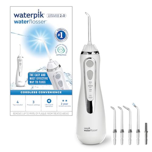 Waterpik Kabellose Munddusche Advanced, 3 Druckeinstellungen, Induktionsladung, Weiß #Waterpik #Munddusche #Dentalpflege #Gesundheit #Deutschland #Geschenk #Rabatt - Jetzt bei Amazon kaufen!