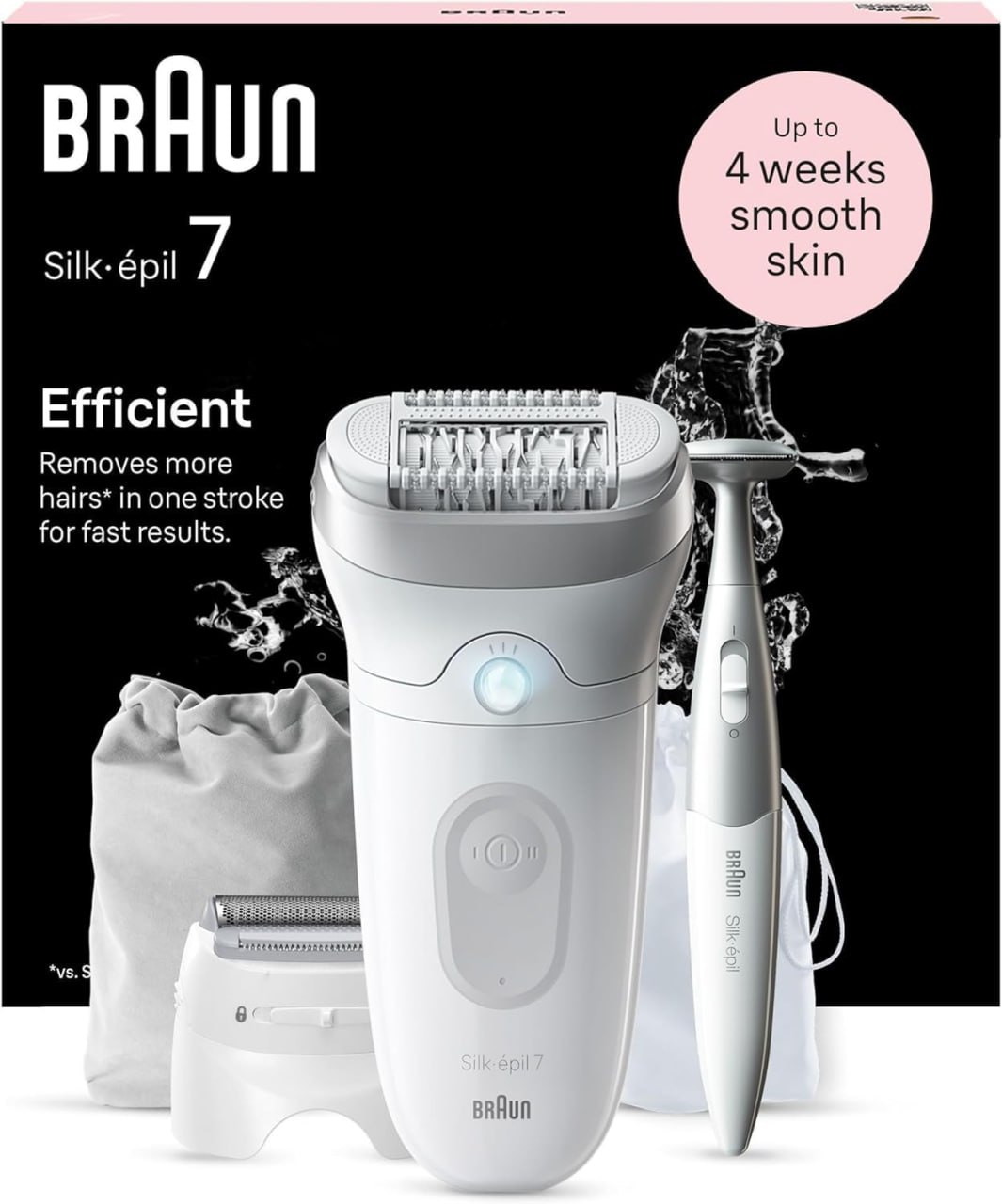 Hochwertiger Braun Silk-epil 7 Epilierer für langanhaltende Haarentfernung inkl. Bikini- und Haartrimmer. Made in Germany. #Braun #Epilierer #Haarentfernung #Qualität #Weihnachten #Geschenk #Deals - Jetzt bei Amazon kaufen!