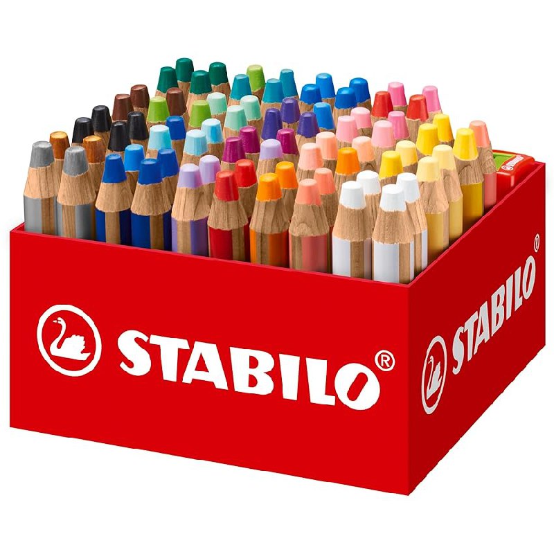 Entdecke die Vielseitigkeit der STABILO woody 3 in 1 Stifte! 76er Box mit tollen Farben und 4 praktischen Spitzern. #STABILO #woody3in1 #Kreativität #Malen #Weihnachten #Geschenk #Preisfehler - Jetzt bei Amazon kaufen!