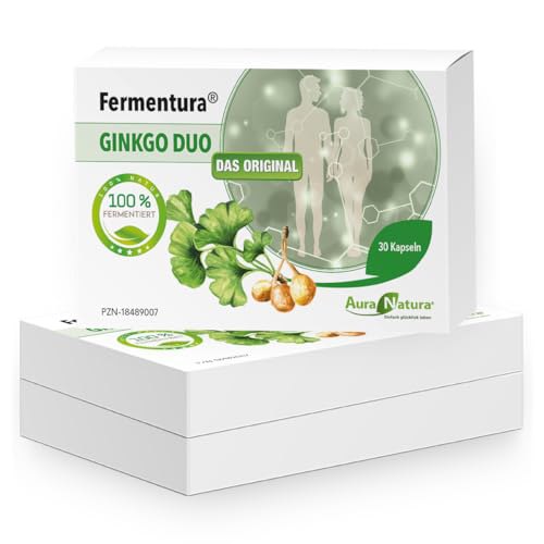 Aura Natura - Fermentura Ginkgo Duo - 3er Set mit fermentiertem Extrakt der Ginkgonuss und des Ginkgoblatts in 90 Kapseln. #AuraNatura #Ginkgo #Kapseln #Gesundheit #Deutschland #Geschenk #Preisfehler - Jetzt bei Amazon kaufen!