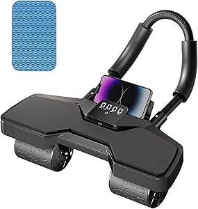 Bauchmuskel-Rad mit Kniematte und LED-Zähler für effektives Core-Workout zuhause. Inklusive Ellenbogenstütze und automatischem Rückprall. #Fitness #Bauchmuskeltraining #HomeWorkout #Qualität #Deutschland #Geschenk #Angebot - Jetzt bei Amazon kaufen!