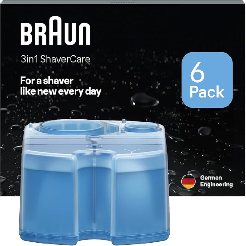 Braun 3-in-1 ShaverCare Reinigungskartuschen halten Ihren Rasierer sauber und gepflegt. Ideal für Reinigungsstationen. #Braun #Rasierer #Reinigung #Angebot #Weihnachten #Geschenk #Schnäppchen - Jetzt bei Amazon kaufen!