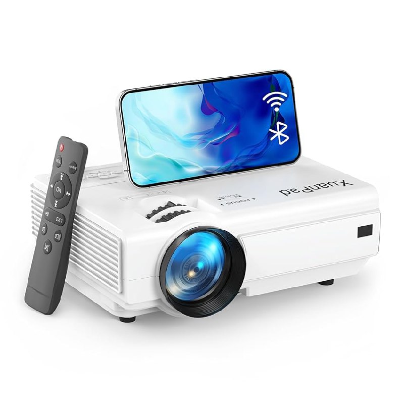 XuanPad Mini Beamer mit 2024 verbessertem 18000L, WiFi und Bluetooth. Hol dir Heimkinoerlebnisse in dein Zuhause mit diesem Beamer! #XuanPad #MiniBeamer #Heimkino #Deal #Weihnachten #Geschenk #Angebot - Jetzt bei Amazon kaufen!