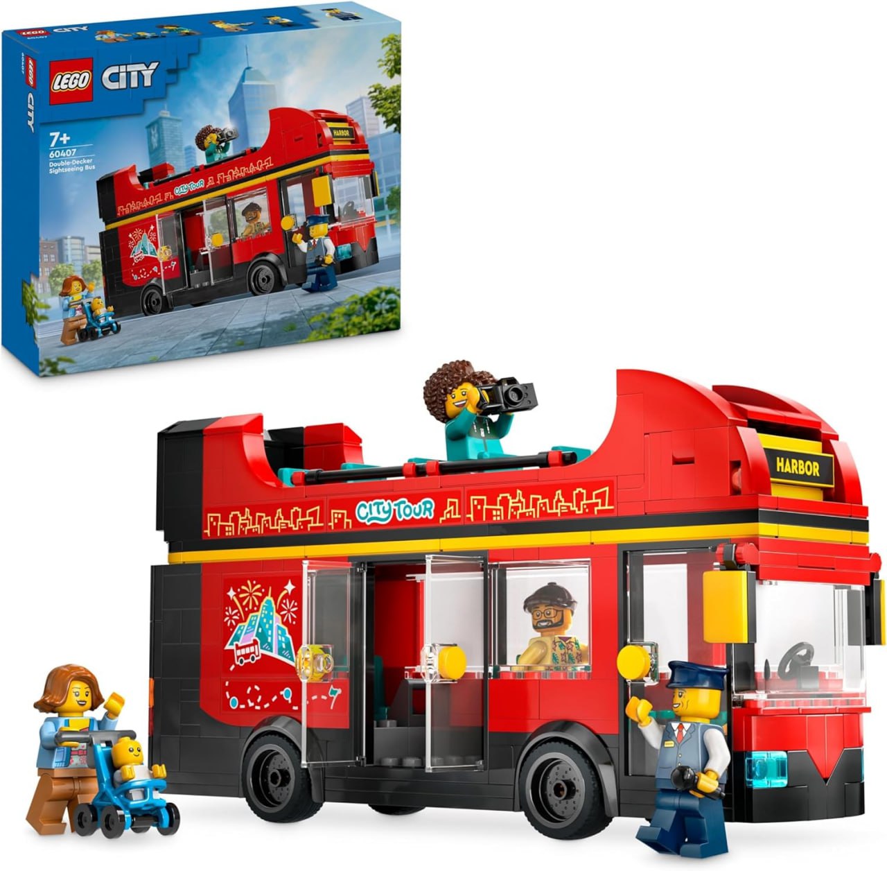 LEGO City Doppeldeckerbus für Mädchen und Jungen ab 7 Jahren. Enthält 5 Figuren, darunter ein Baby im Kinderwagen. #LEGO #City #Doppeldeckerbus #Spielzeug #Weihnachten #Geschenk #Schnäppchen - Jetzt bei Amazon kaufen!