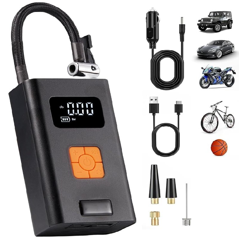 Tragbare 12V Mini Reifenpumpe mit 2000mAh Akku. Ideal für Auto und Motorrad. Zuverlässig und einfach zu bedienen. #AutoMotorrad #Reifenpumpe #Luftkompressor #Angebot #Deutschland #Geschenk #Angebot - Jetzt bei Amazon kaufen!