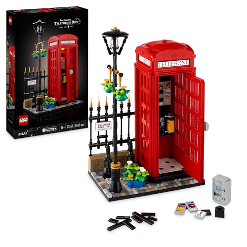 LEGO Ideas 21347 Londoner Telefonzelle - Heimdekoration für Anglophile. Entdecke kultige britische Architektur neu #LEGO #London #Heimdekoration #Anglophile #Deutschland #Geschenk #Preisfehler - Jetzt bei Amazon kaufen!